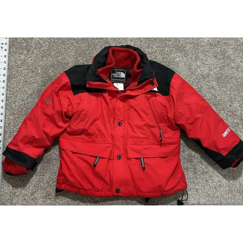 North Face Youth Boys Jacket S Mountain Guide Coat Goretex 90s Vintage 2-in-1